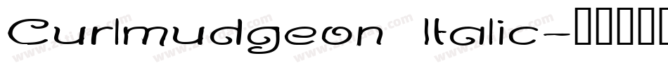 Curlmudgeon Italic字体转换